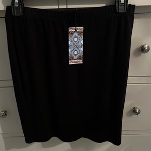 Boohoo black mini skirt